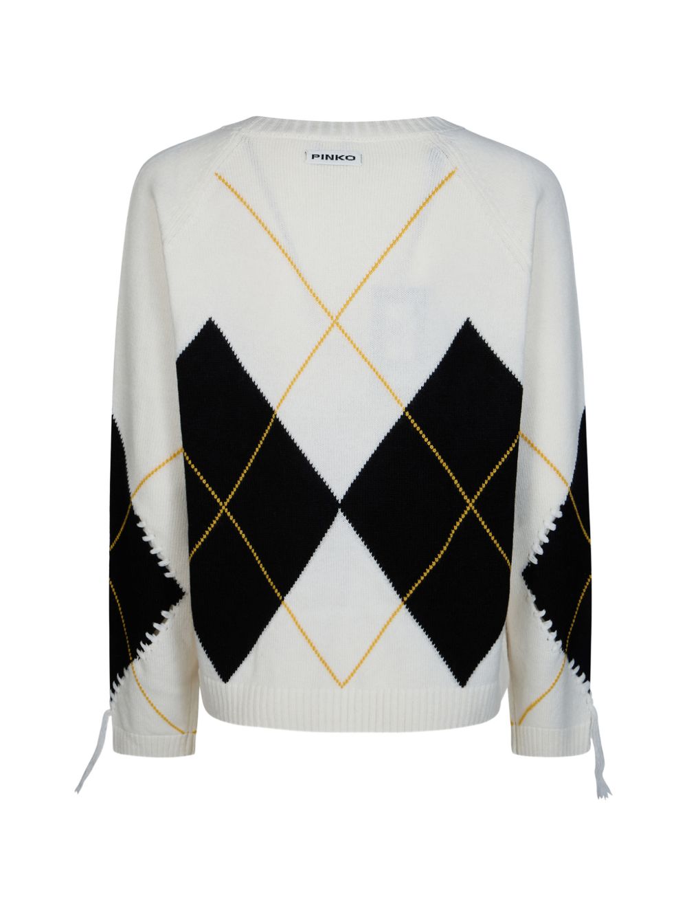Wool and cashmere sweater with maxi diamonds 107377 A3JEDZ0 PINKO 