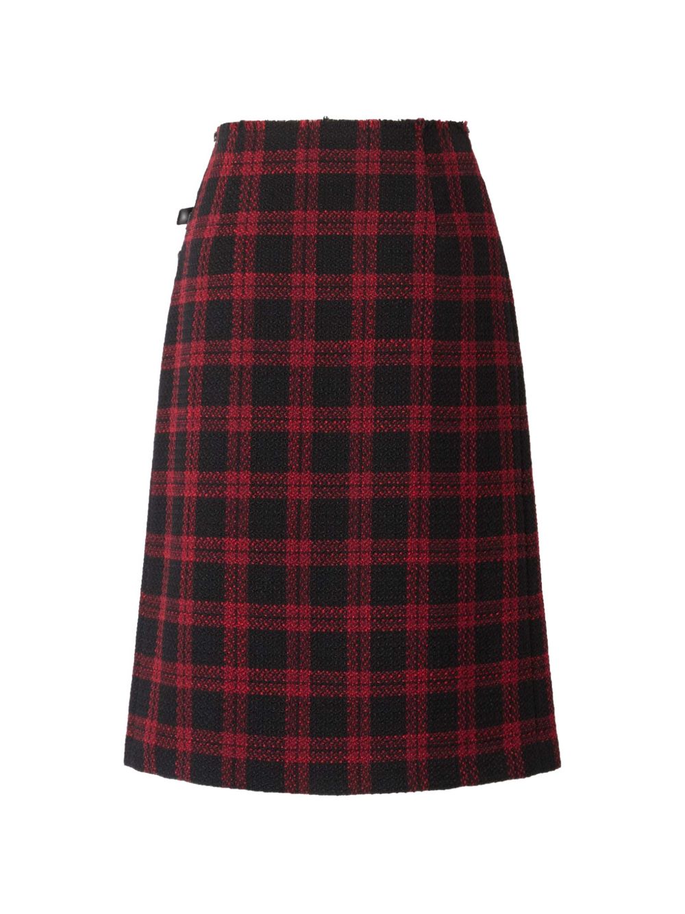 Calf-length wrap skirt with check pattern 107420 A3GNZR4 PINKO 