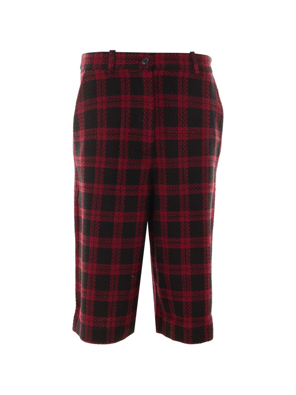 check-pattern knee-length shorts 107591 A3GNZR4 PINKO 
