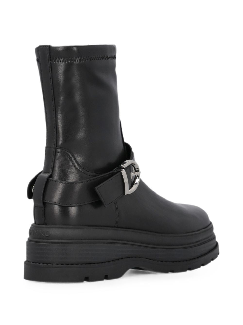 logo-strap buckle-fastening boots SD0605 E007Z99 PINKO 