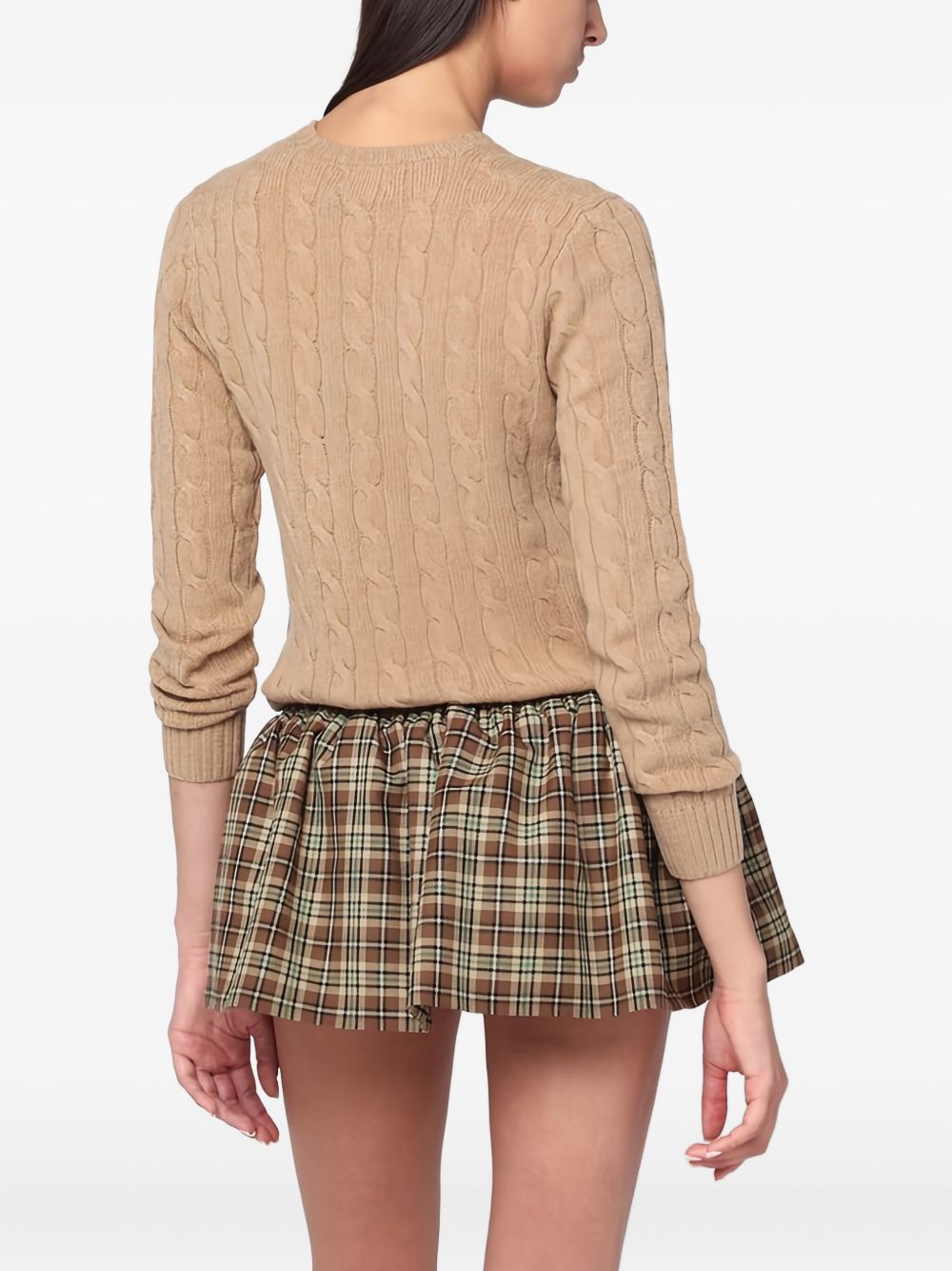 wool and cashmere cable-knit sweater 211971865002 COLLECTION CAMEL POLO RALPH LAUREN 