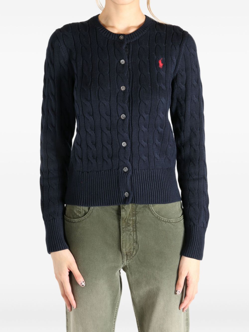 cable-knit cardigan 211971868008 HUNTER NAVY POLO RALPH LAUREN 
