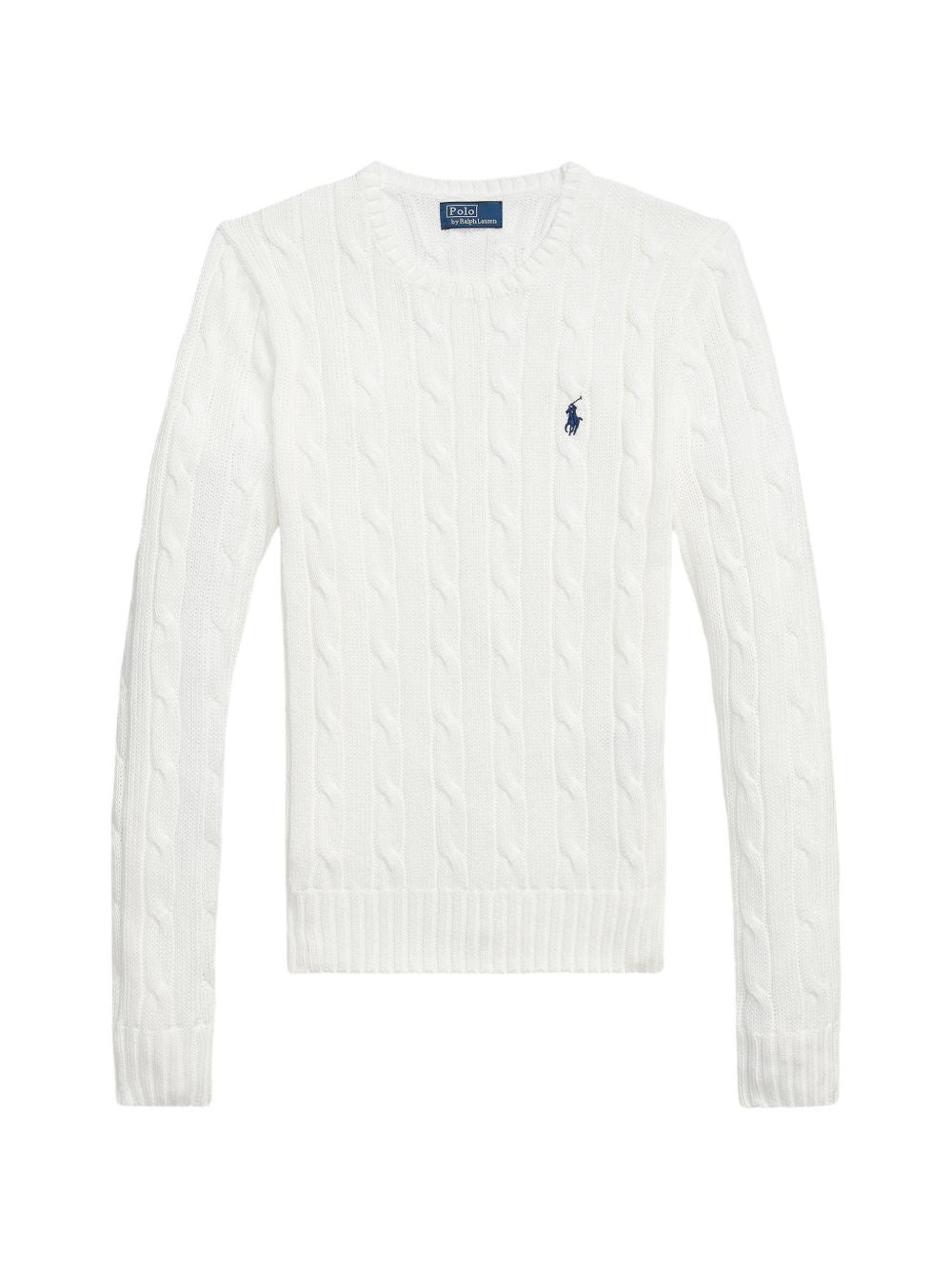 cable-knit cotton sweater 211971869007 WHITE POLO RALPH LAUREN 
