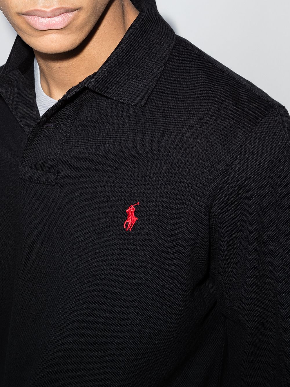 Polo Pony long-sleeve polo shirt 710680790045 POLO BLACK/C3870 POLO RALPH LAUREN 