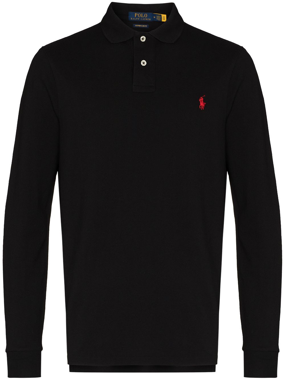 Polo Pony long-sleeve polo shirt 710680790045 POLO BLACK/C3870 POLO RALPH LAUREN 