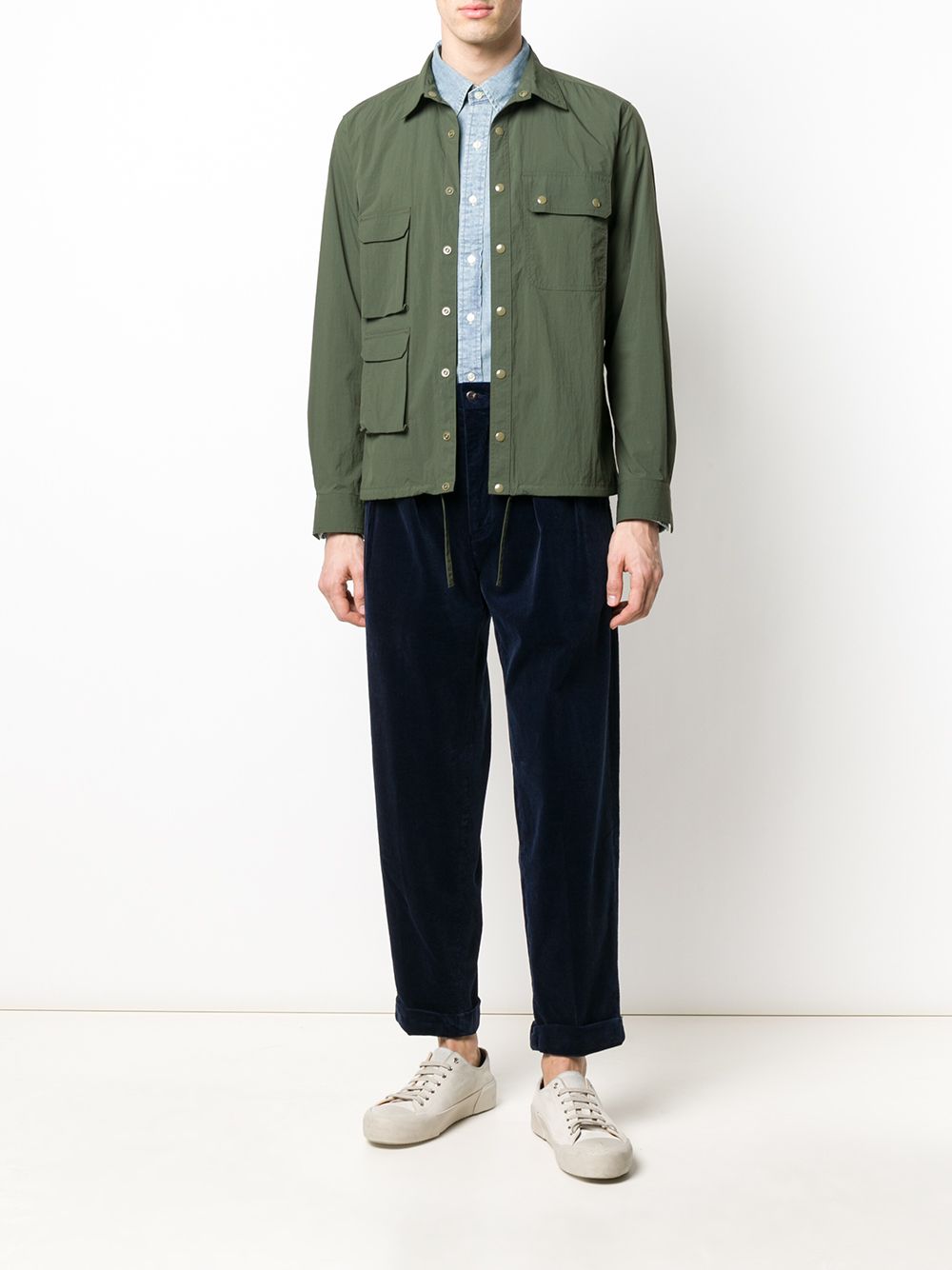 Logo-embroidered chambray shirt 710792042001 CHAMBRAY POLO RALPH LAUREN 
