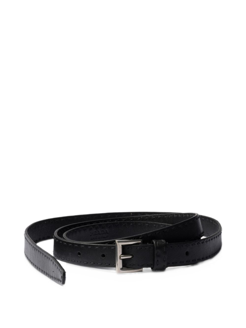 Antiqued leather belt 1CC7322ZQ4 F0002 PRADA 