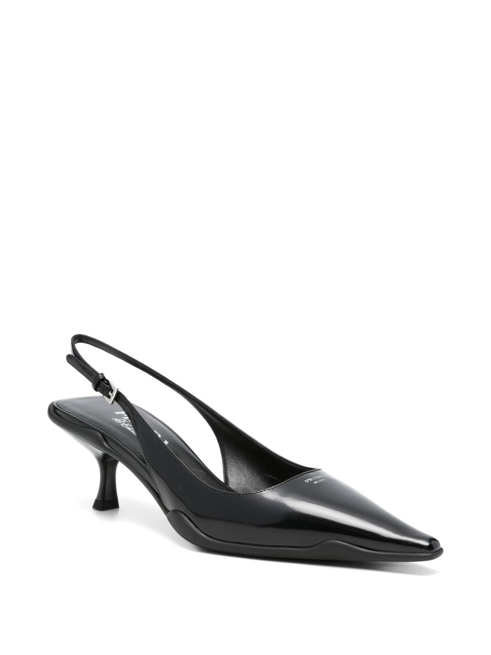 Brushed leather slingback pumps 1I659O055 F-055F0002 PRADA 