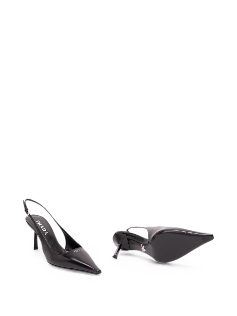 Brushed leather slingback pumps 1I673O055 F-075F0002 PRADA 