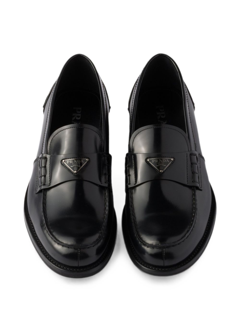 Brushed leather loafers 2DB223055 F-X000F0632 PRADA 