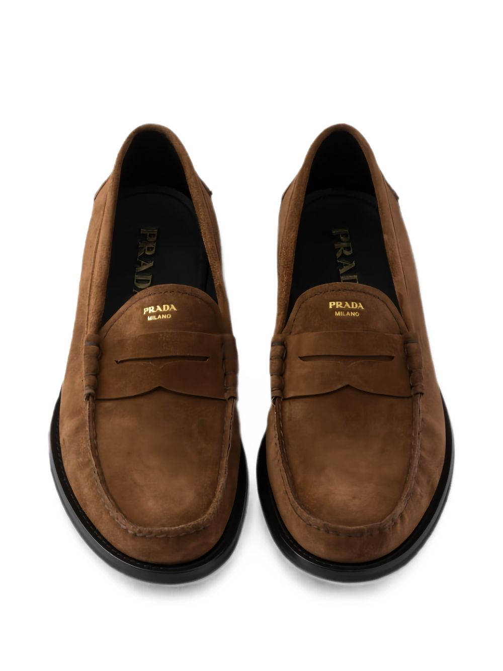 Vintage-effect suede loafers 2DB239054 F-X000F0324 PRADA 