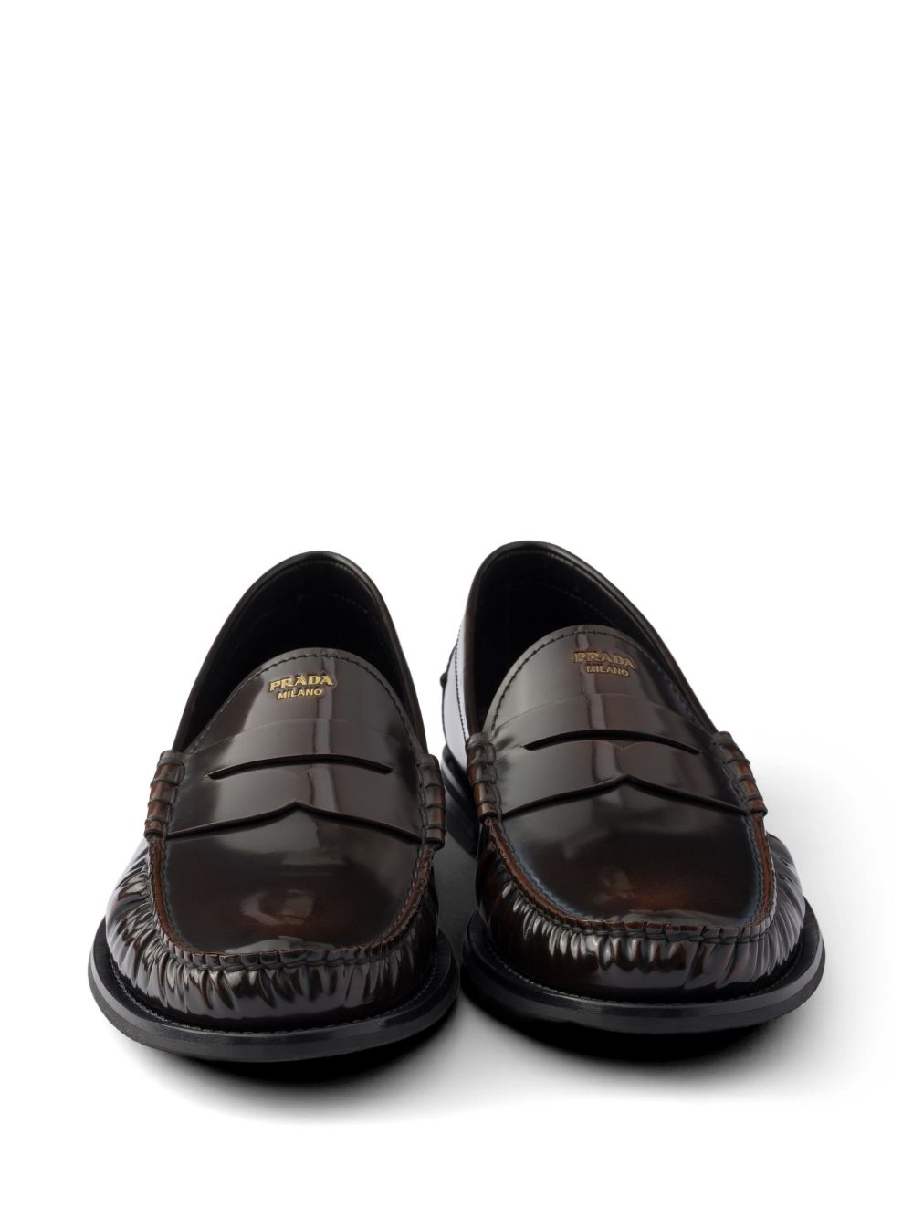 Brushed leather loafers 2DB239055 F-X000F0038 PRADA 