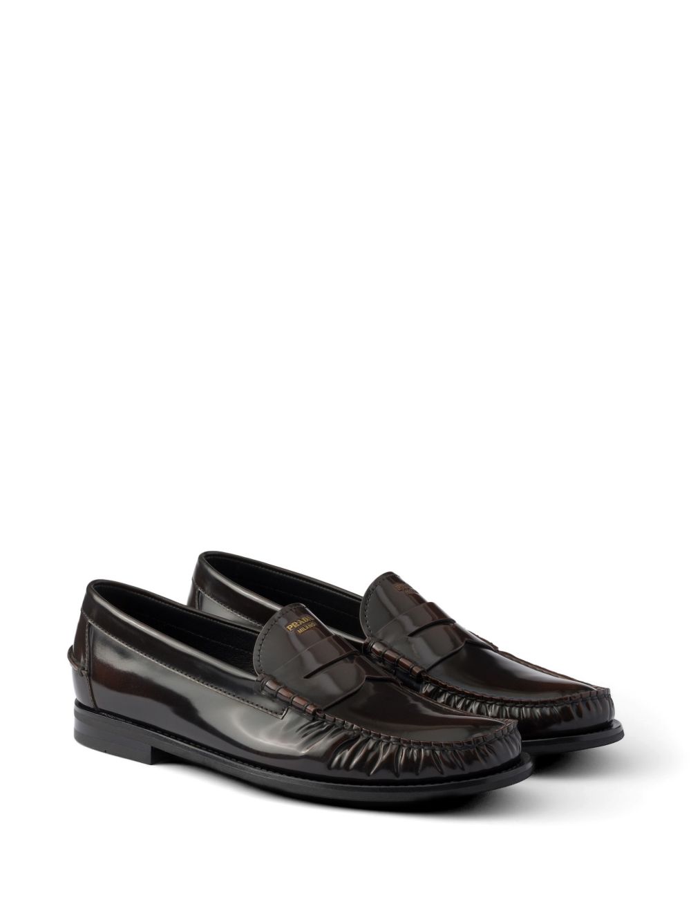 Brushed leather loafers 2DB239055 F-X000F0038 PRADA 