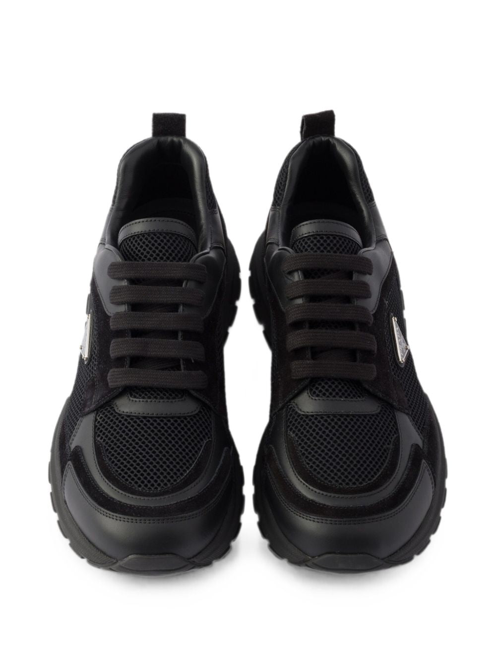 Prax leather and fabric sneakers 2EE4893ZQD F-G000F0002 PRADA 