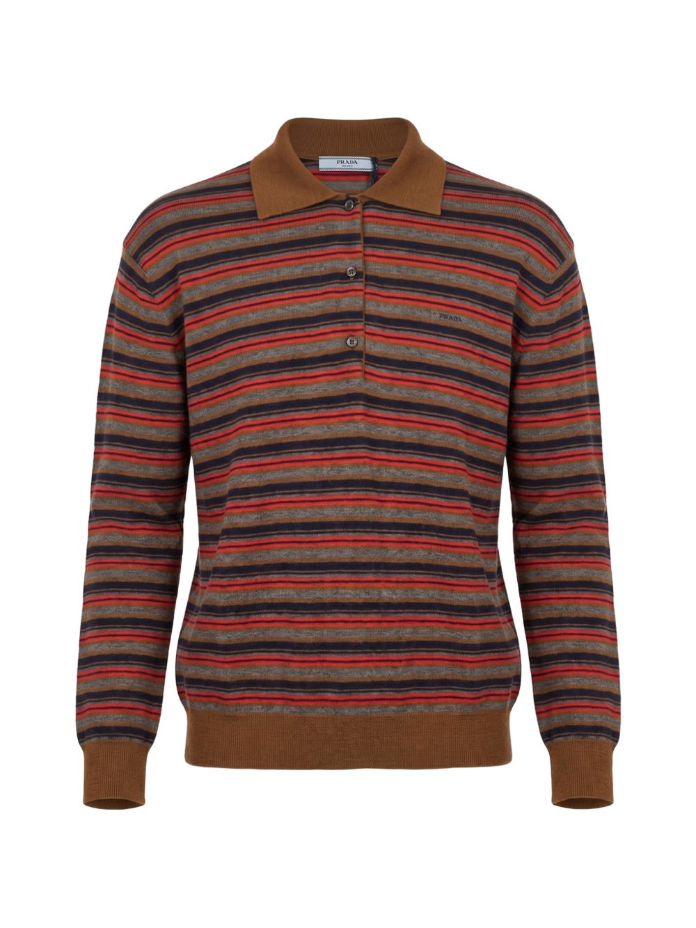 Striped cashmere polo sweater P24F3N6220 S-OOOF0CQJ PRADA 