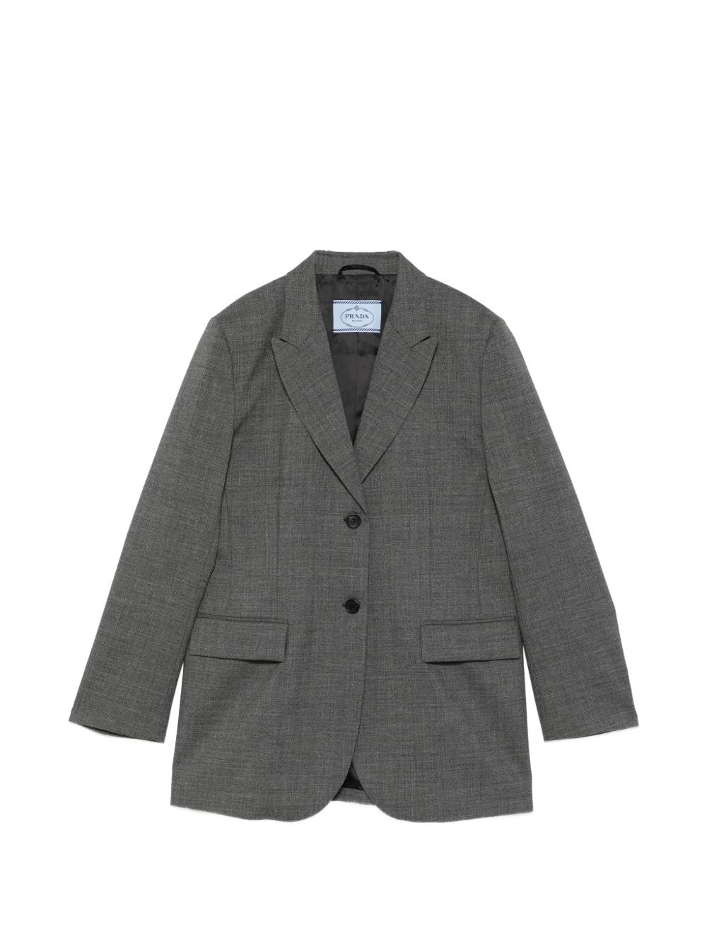 Single-breasted mélange hopsack jacket P509Q6011 S-OOOF0480 PRADA 