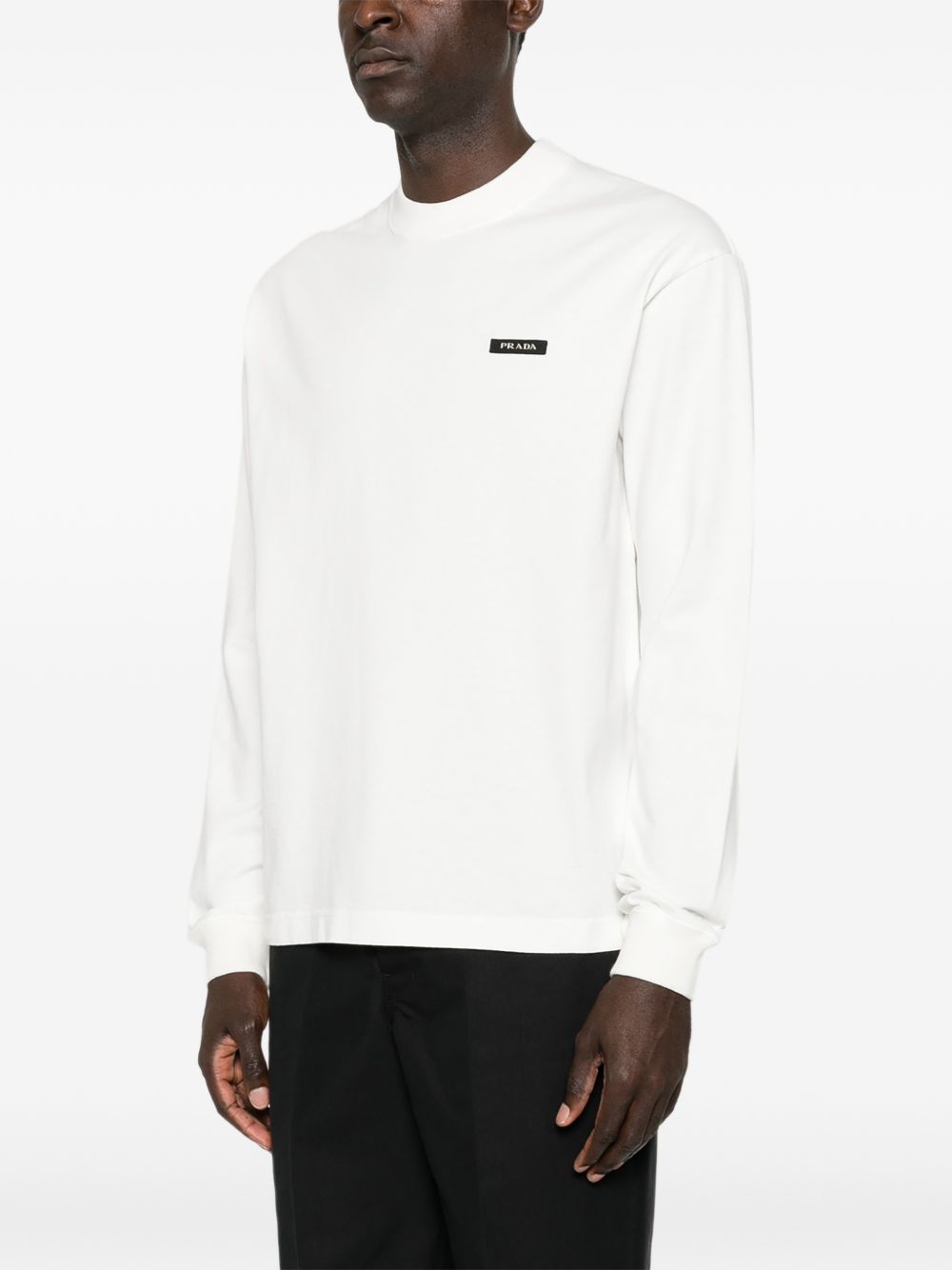 Long-sleeved cotton T-shirt UJL47D6281 S-OOOF0009 PRADA 