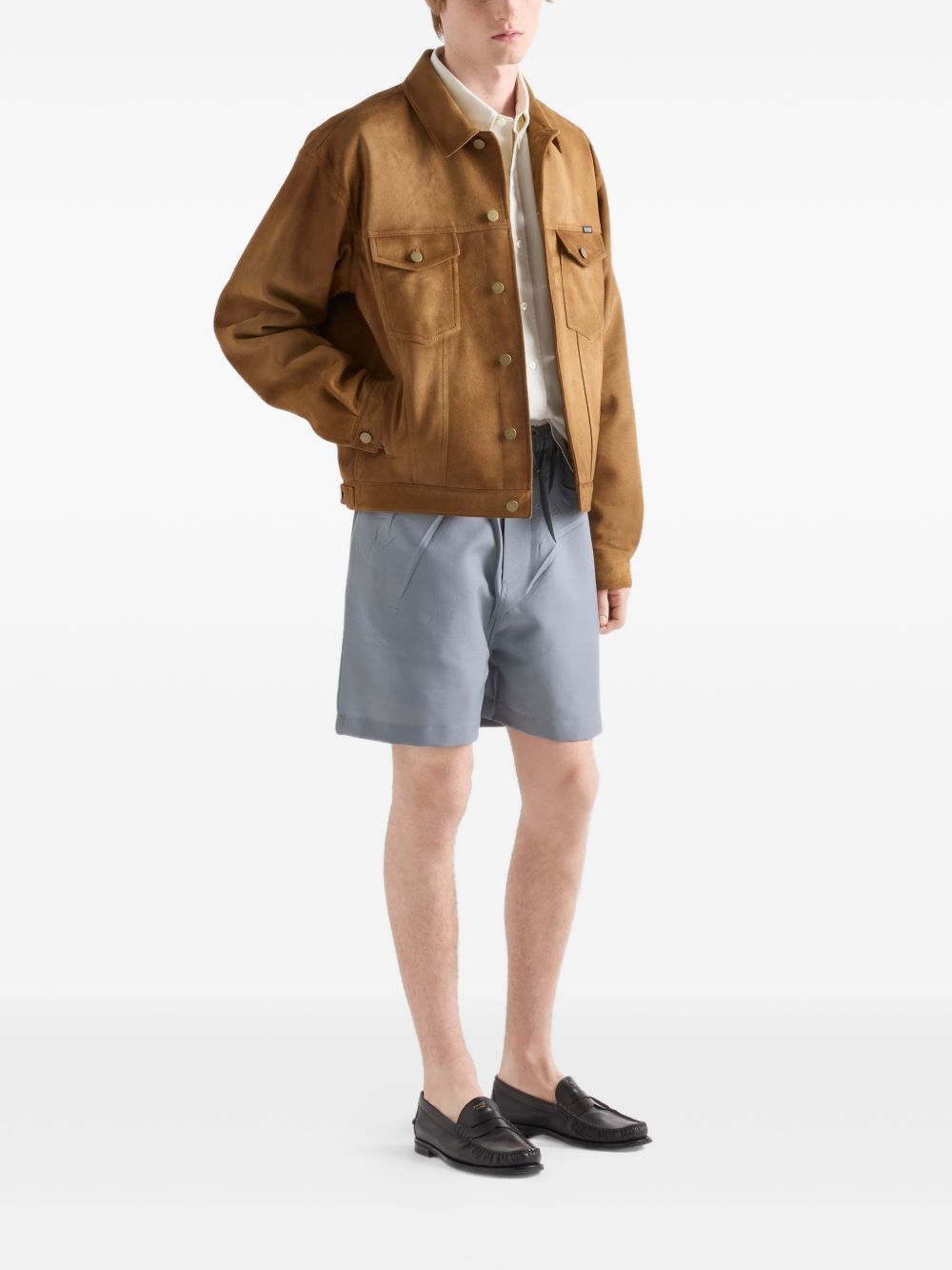 Men's suede jacket UPW621162O S-OOOF0005 PRADA 
