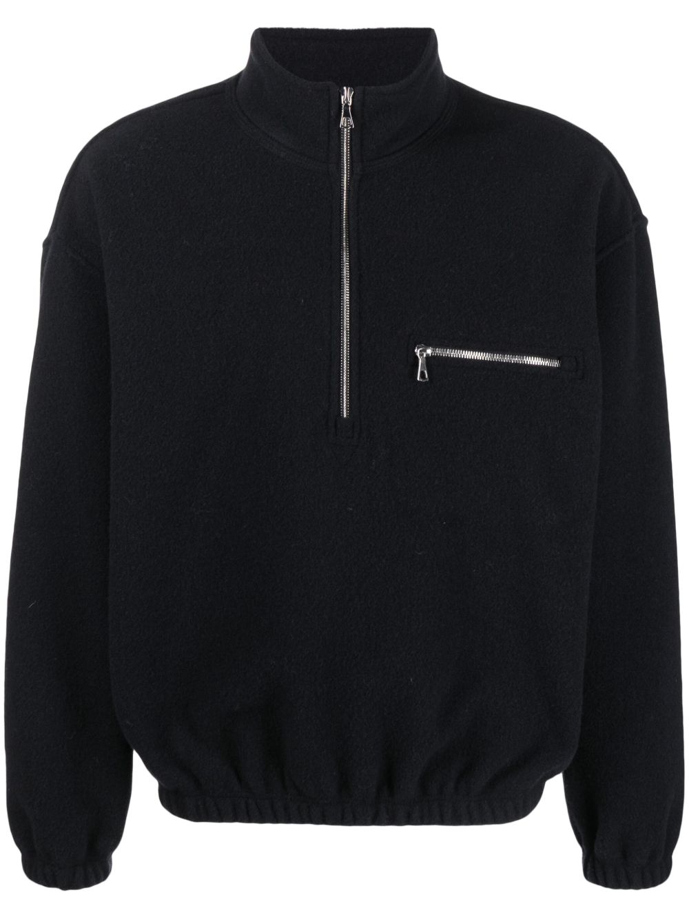 FLEECE half-zip sweater NFL1 X02BLACK RIER 