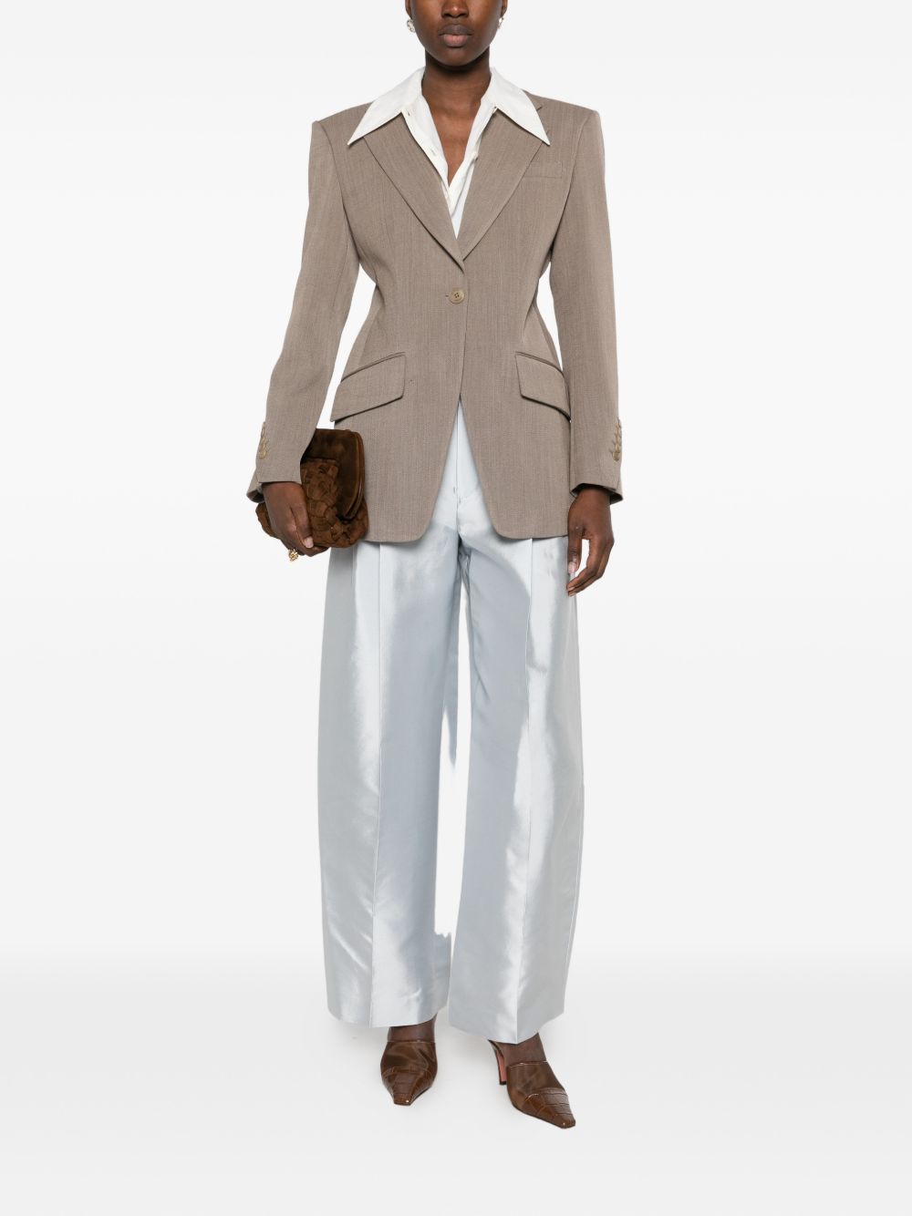 Single-breasted buttoned blazer SWJ0163 TWS00178015 SEAFARER 