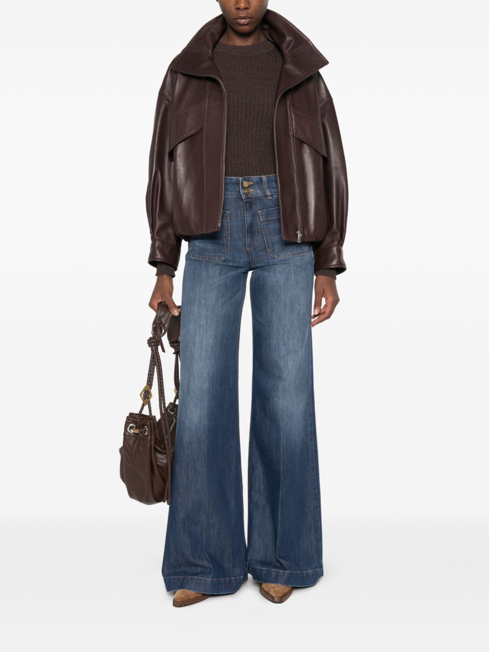 Wide-leg jeans with patch pocket SWP0102 TDS00195999 SEAFARER 
