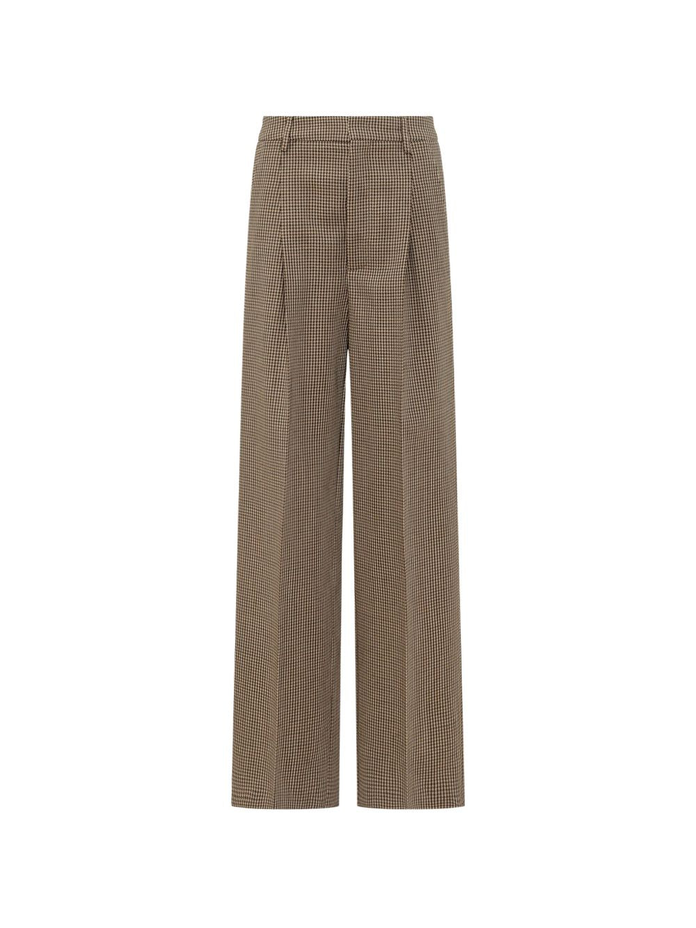 SASCIA houndstooth pleated trousers SWP0128 TWF01248030 SEAFARER 