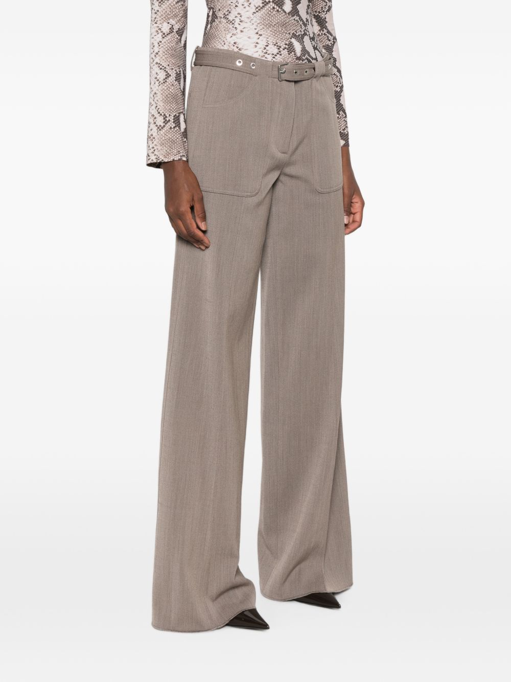 TRIESTE belted wide-leg trousers SWP0157 TWS00178015 SEAFARER 