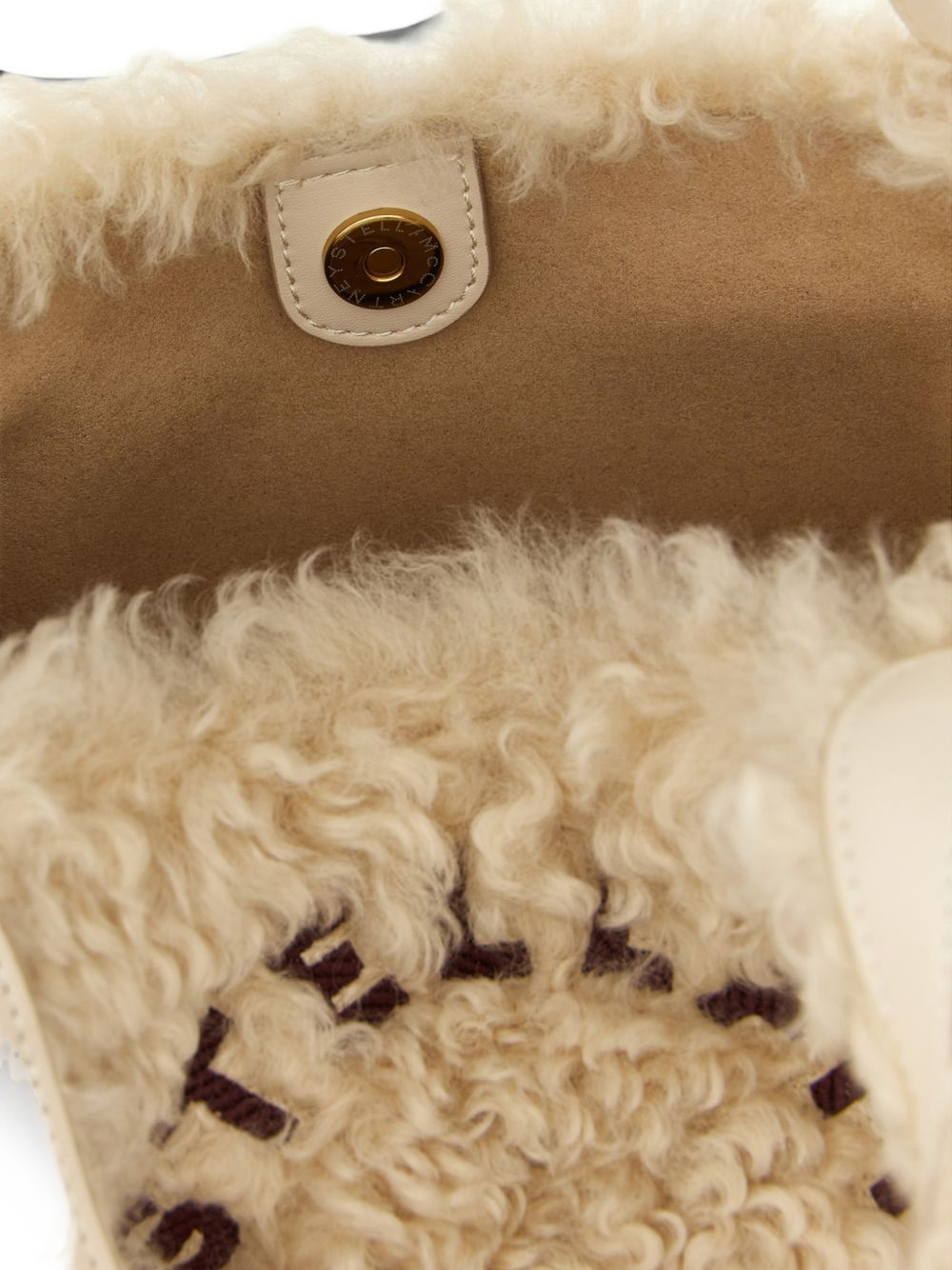 Teddy-effect tote bag 513860 WP07479561 STELLA McCARTNEY 