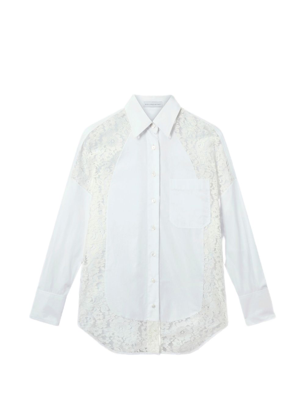 Lace-panelled poplin shirt 620213 3HU1919000 STELLA McCARTNEY 