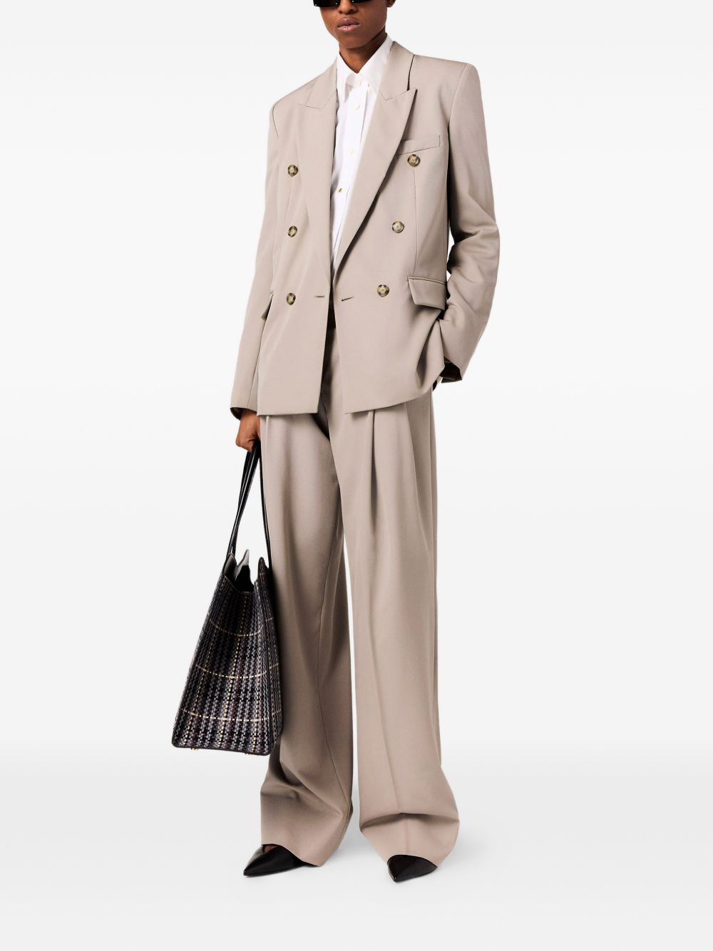 Pleated straight satin trousers 644024 3HU7041128 STELLA McCARTNEY 