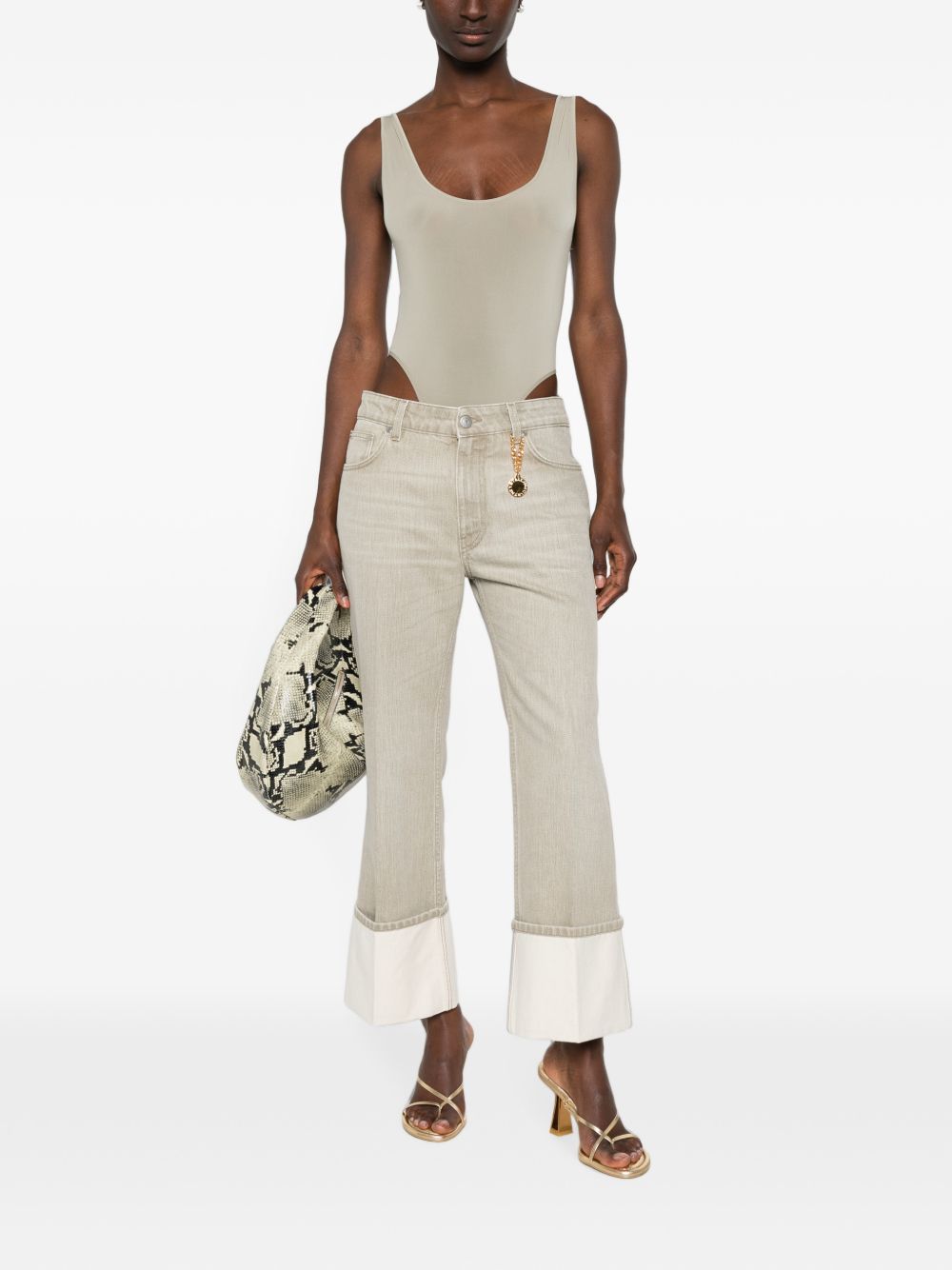 Turn-up cropped denim jeans 6D0499 3SQH671429 STELLA McCARTNEY 