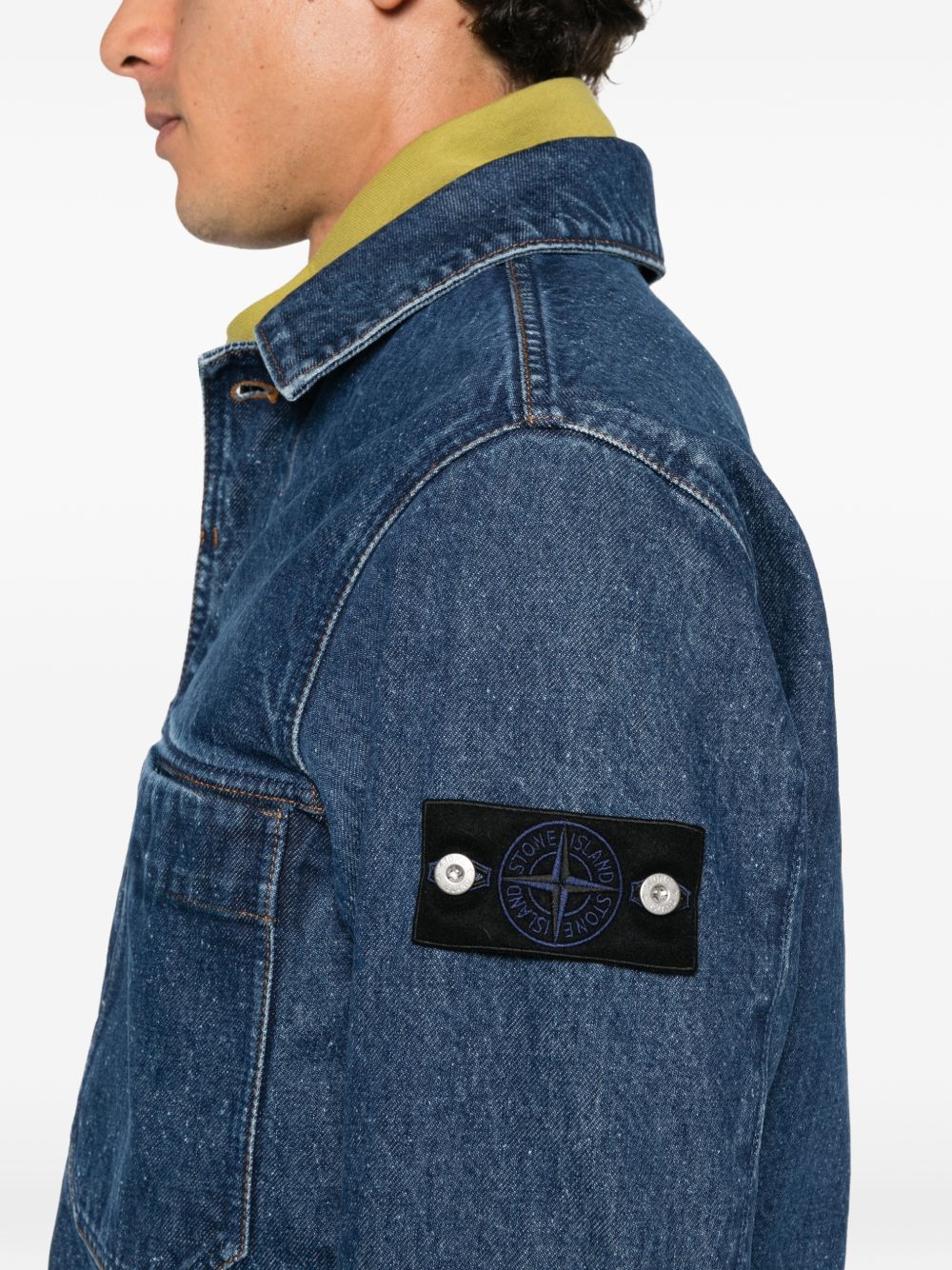 Cotton denim jacket L2S144100006 S0J34VJ202 STONE ISLAND 