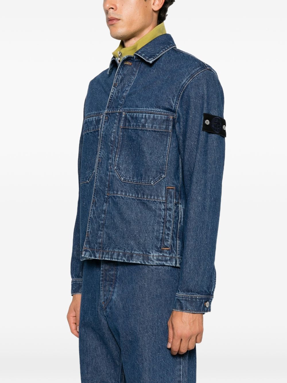 Cotton denim jacket L2S144100006 S0J34VJ202 STONE ISLAND 