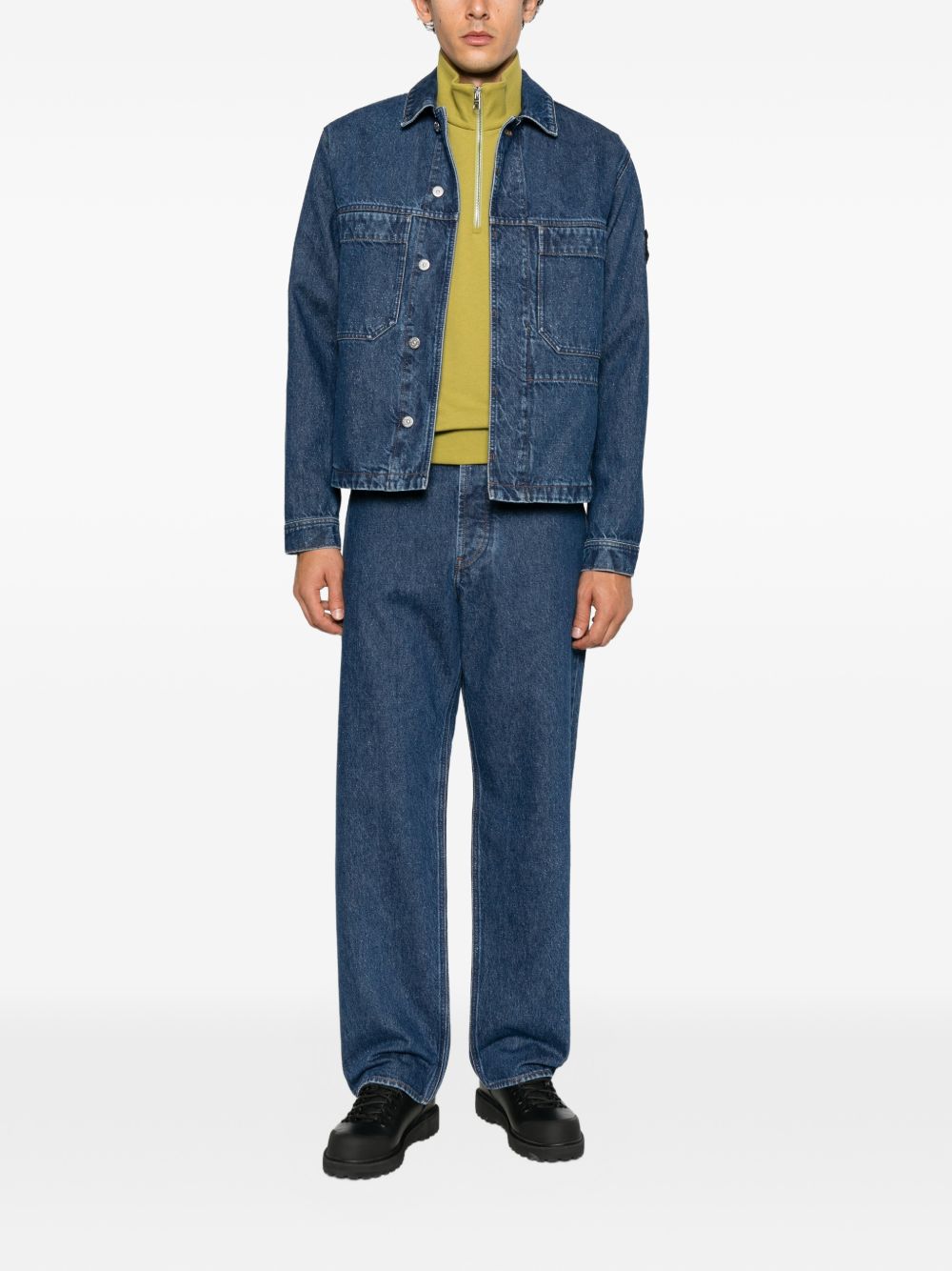 Cotton denim jacket L2S144100006 S0J34VJ202 STONE ISLAND 