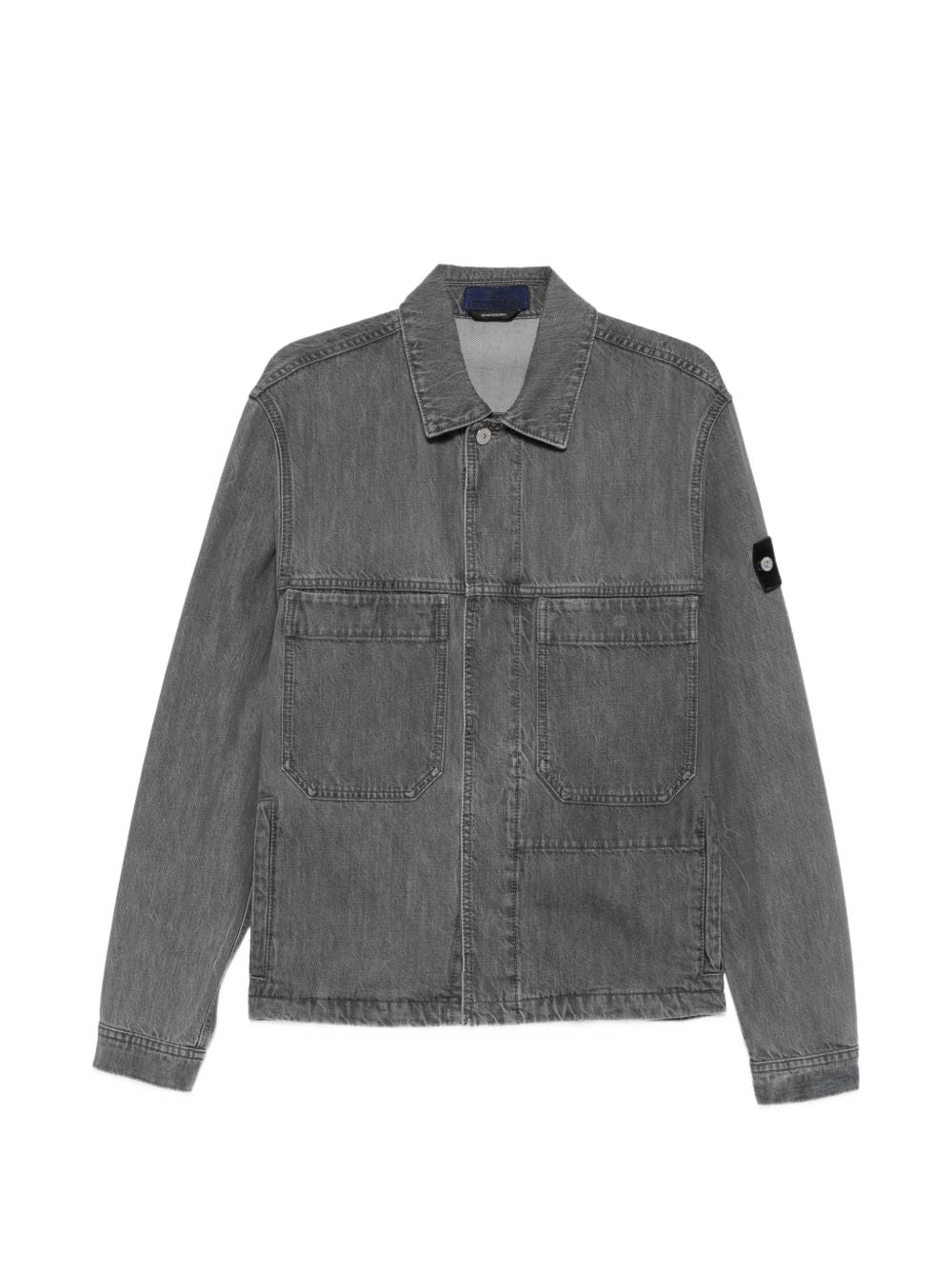 Logo patch denim jacket L2S144100006 S0J35VJ604 STONE ISLAND 