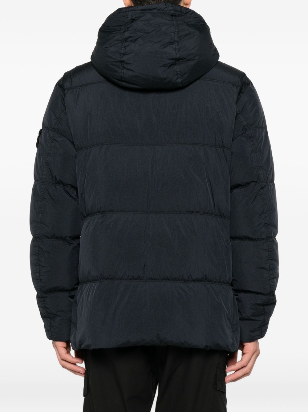 Compass-patch quilted jacket L2S154100037 S0A23V0020 STONE ISLAND 