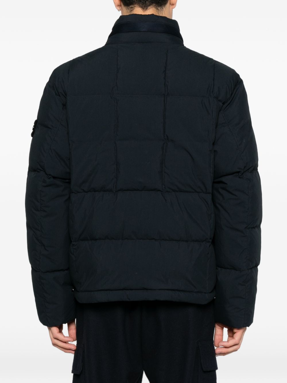 Quilted logo-patch jacket L2S154100046 S0462V0020 STONE ISLAND 