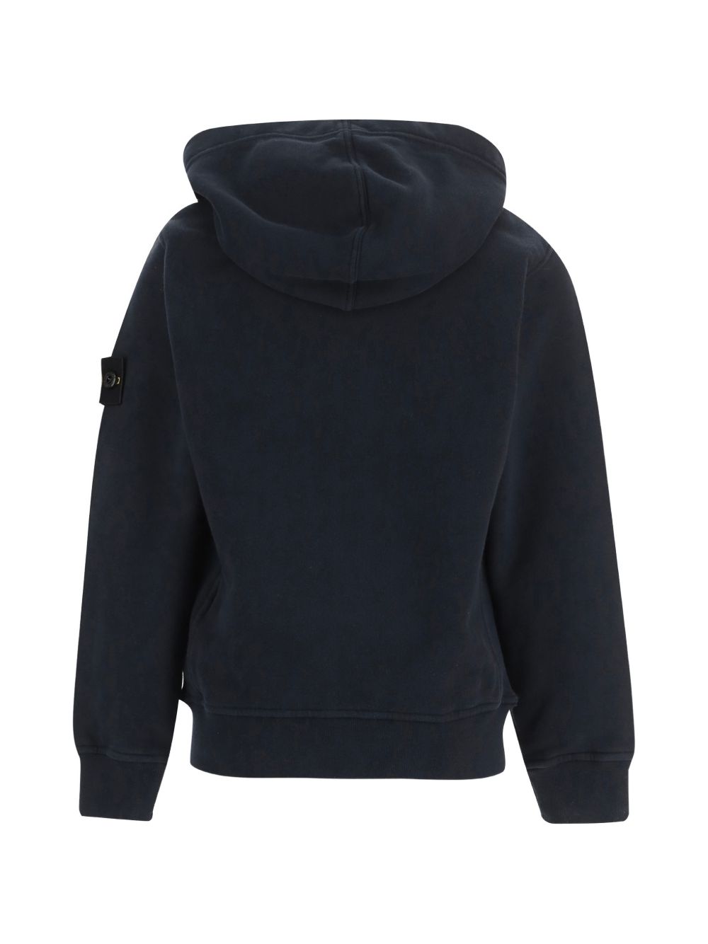 Compass-patch zip-up hoodie L2S166100006 S0A20V0020 STONE ISLAND KIDS 