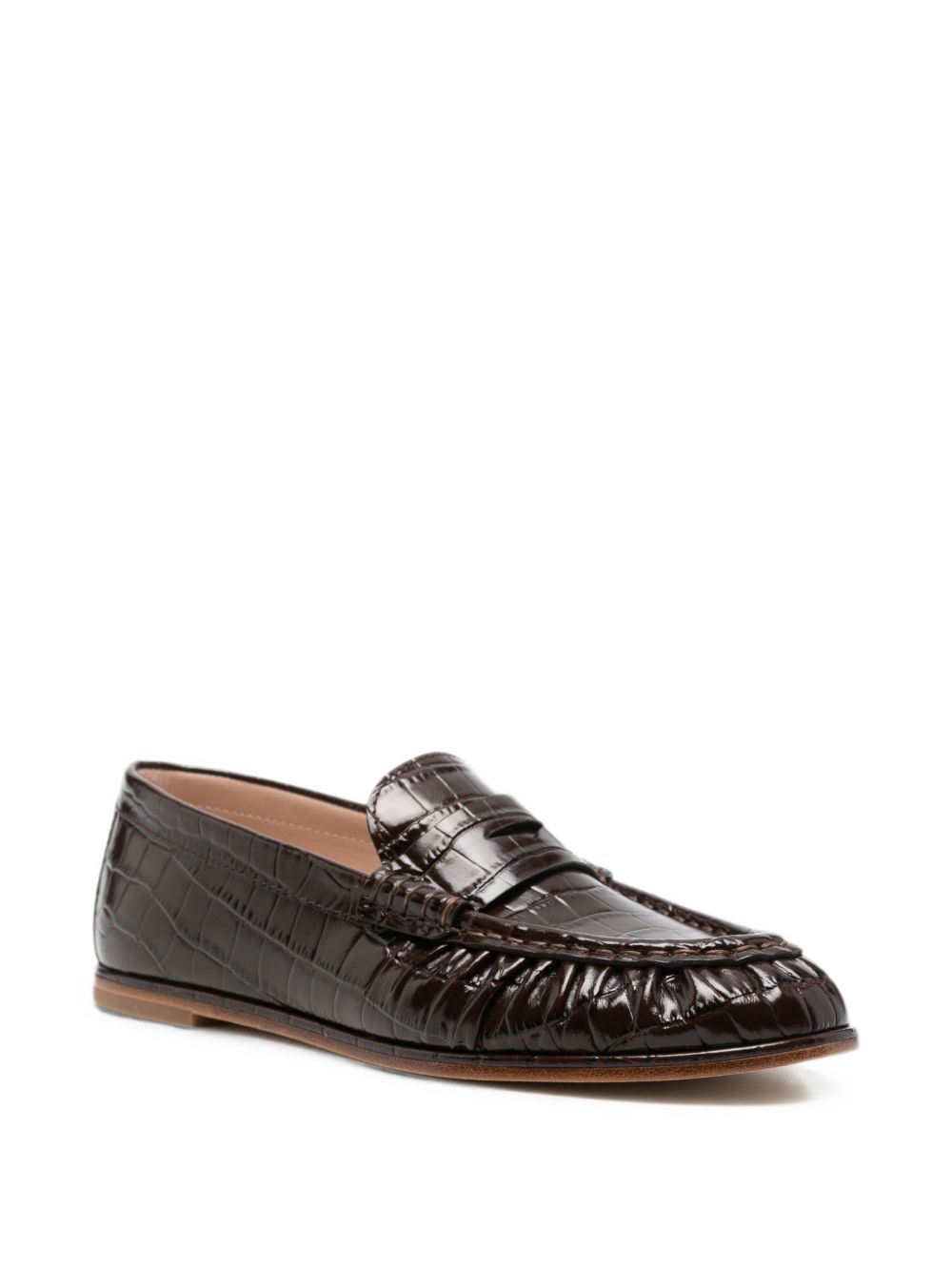 SPENCER croc-effect loafers SO351 WAL STUART WEITZMAN 