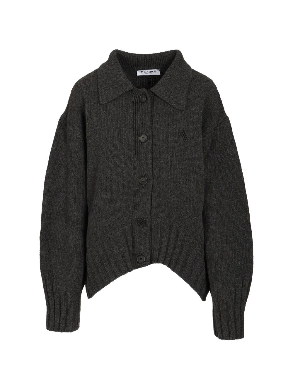 Cardigan with embroidered logo 261WCD00013 KWS012AA233 THE ATTICO 