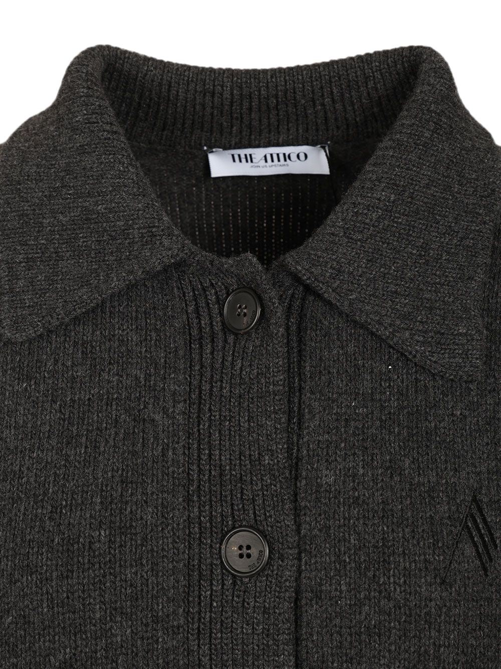 Cardigan with embroidered logo 261WCD00013 KWS012AA233 THE ATTICO 