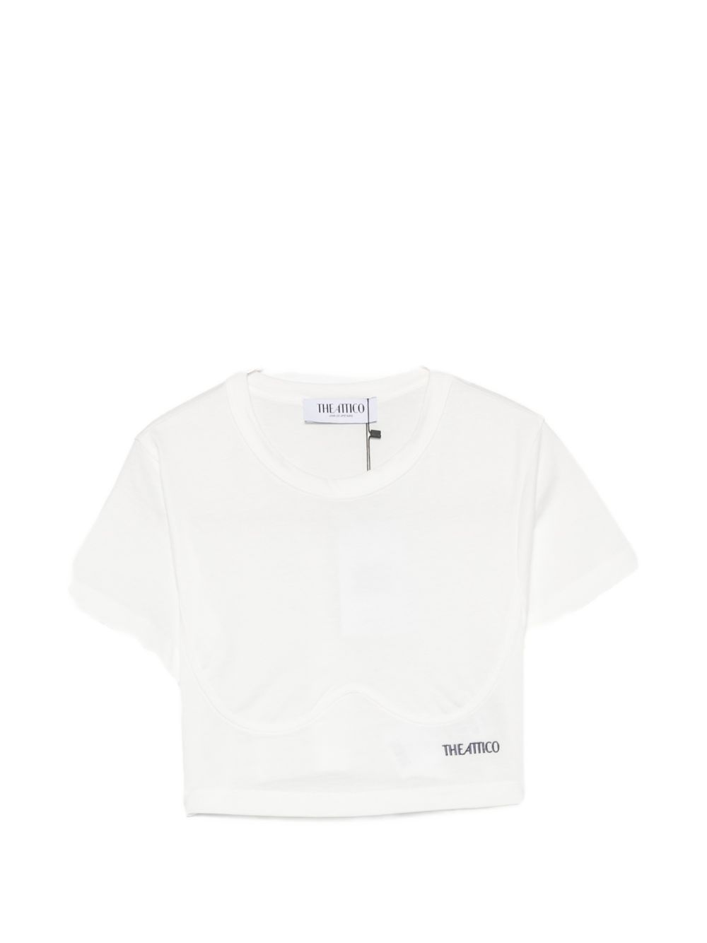 Cropped cotton T-shirt 261WCT00364 JJJ025AA001 THE ATTICO 