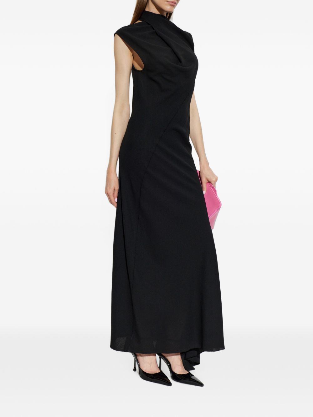 VIRGIN WOOL MIDI DRESS 261WCW00305 VVV116AA100 THE ATTICO 