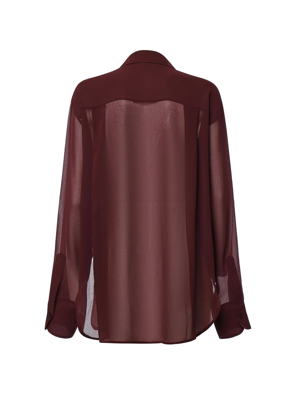 PERI georgette shirt CHFS173697110 BURGUNDY THE FRANKIE SHOP 
