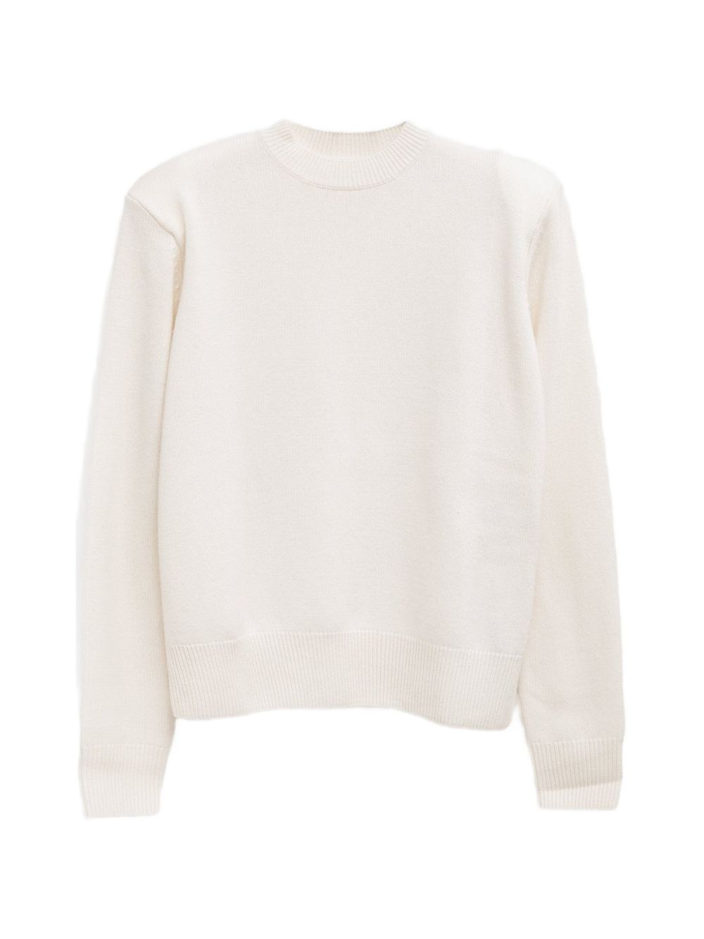 RAFAELA padded knit sweater KNFS007180010 IVORY THE FRANKIE SHOP 