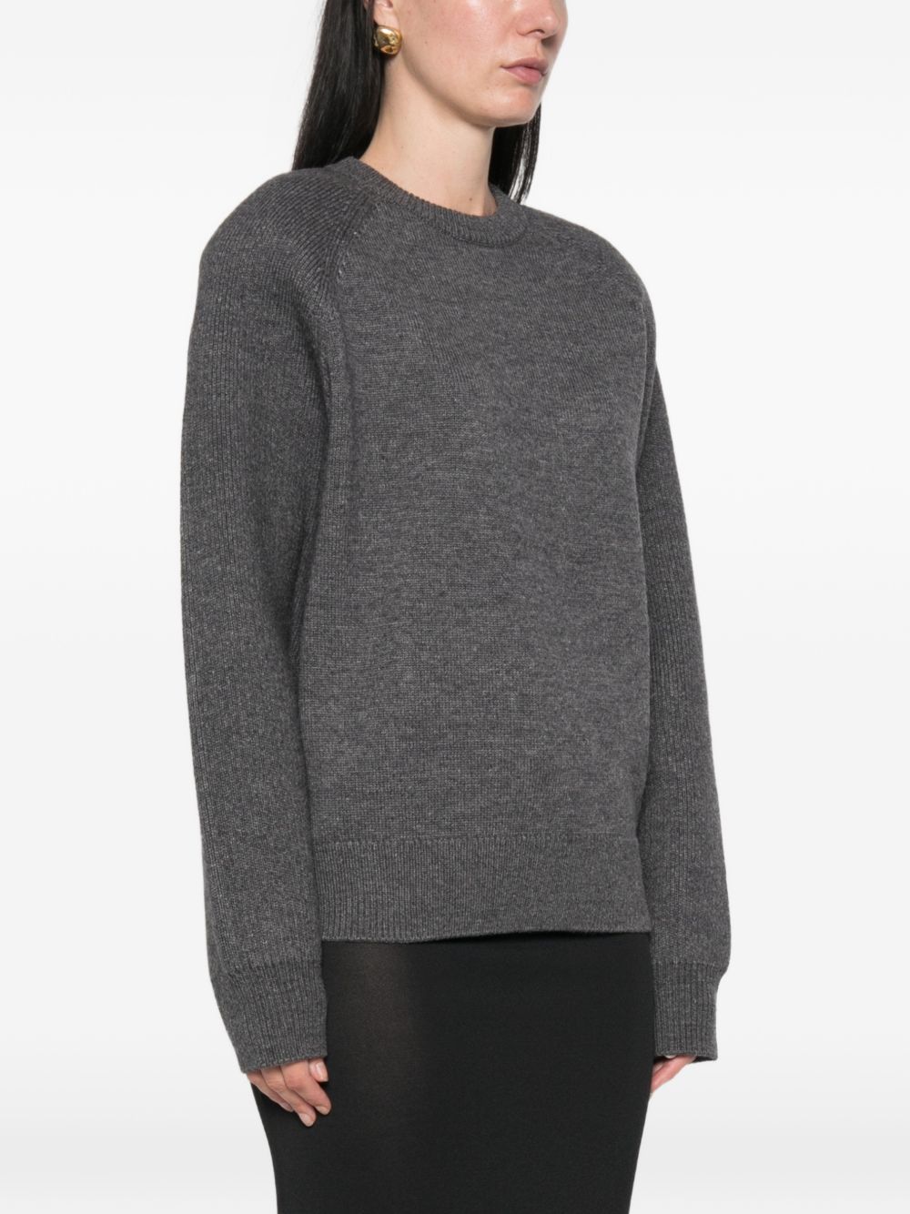 LINA padded sweater KNFS22809101 DARK GREY THE FRANKIE SHOP 