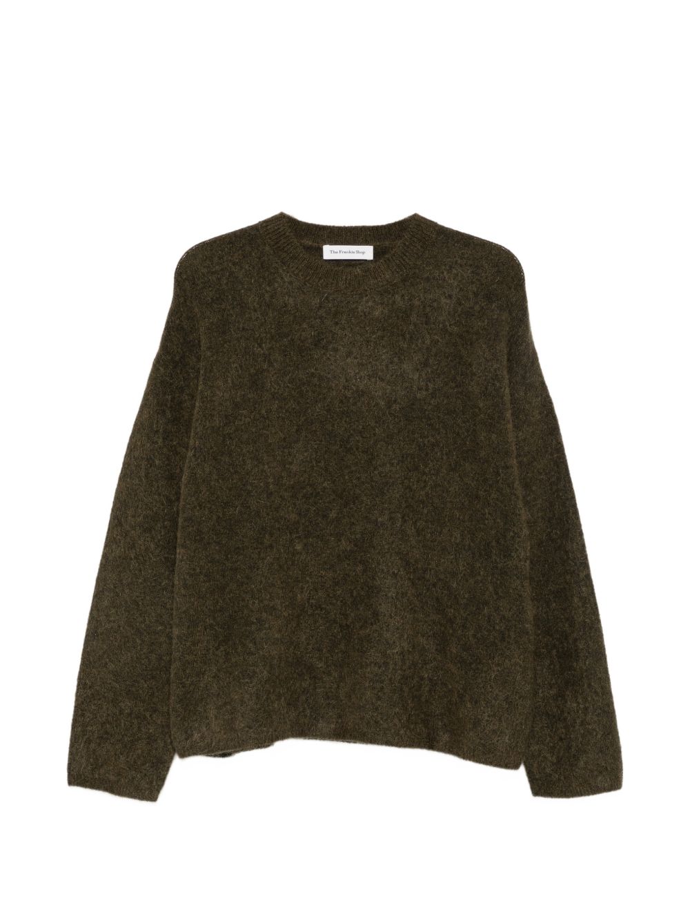 TIMEA fuzzy sweater KNFS22860413 DARK OLIVE THE FRANKIE SHOP 