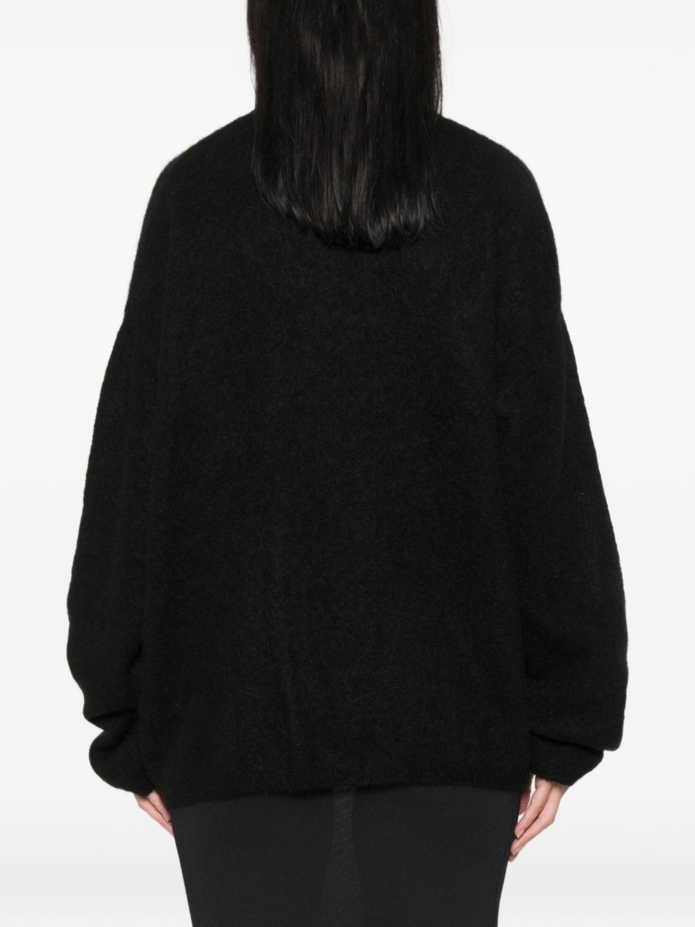 TIMEA fuzzy sweater KNFS22912100 BLACK THE FRANKIE SHOP 