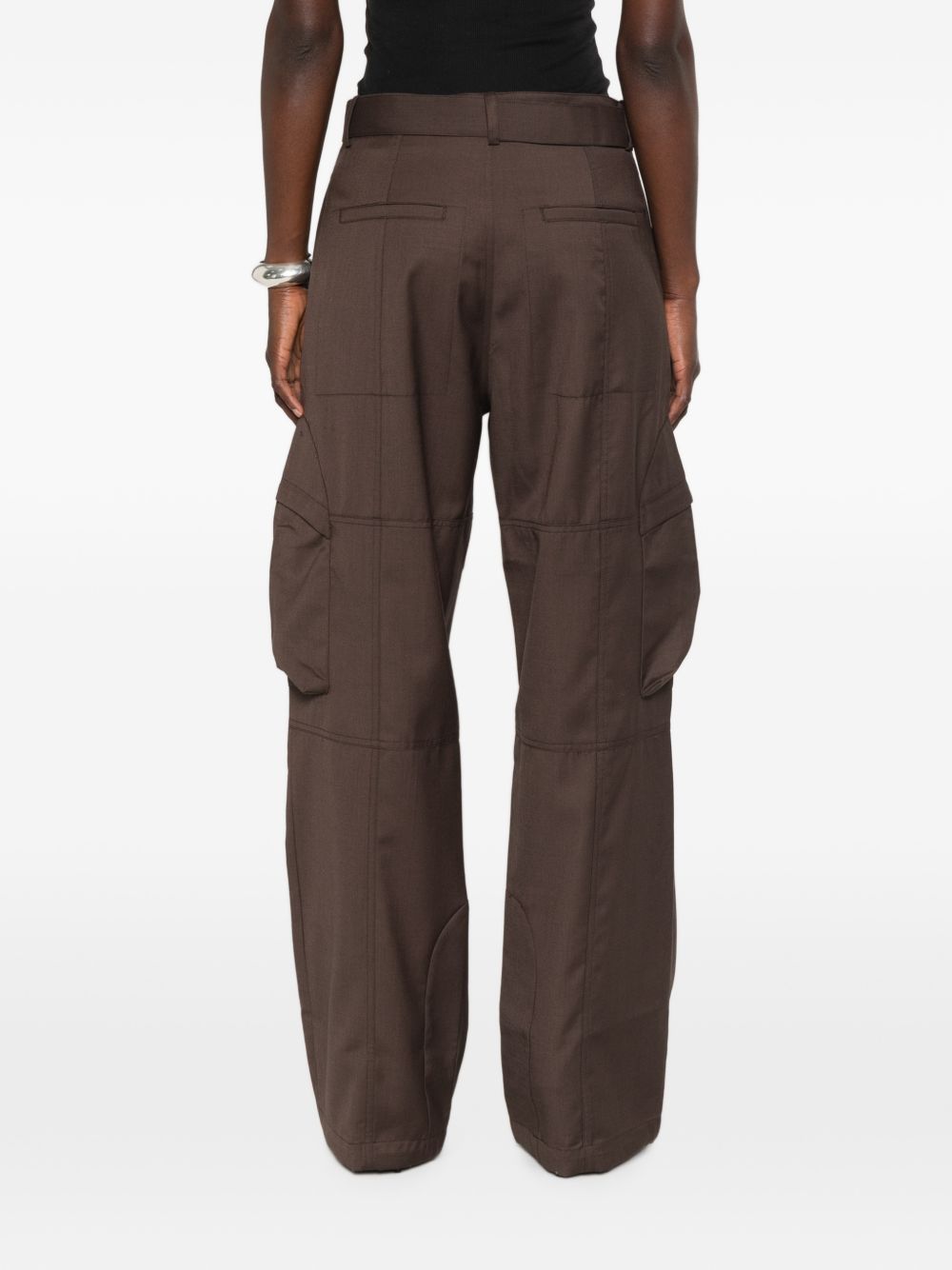 Straight-leg tailored trousers PAFS22811200 BROWN THE FRANKIE SHOP 