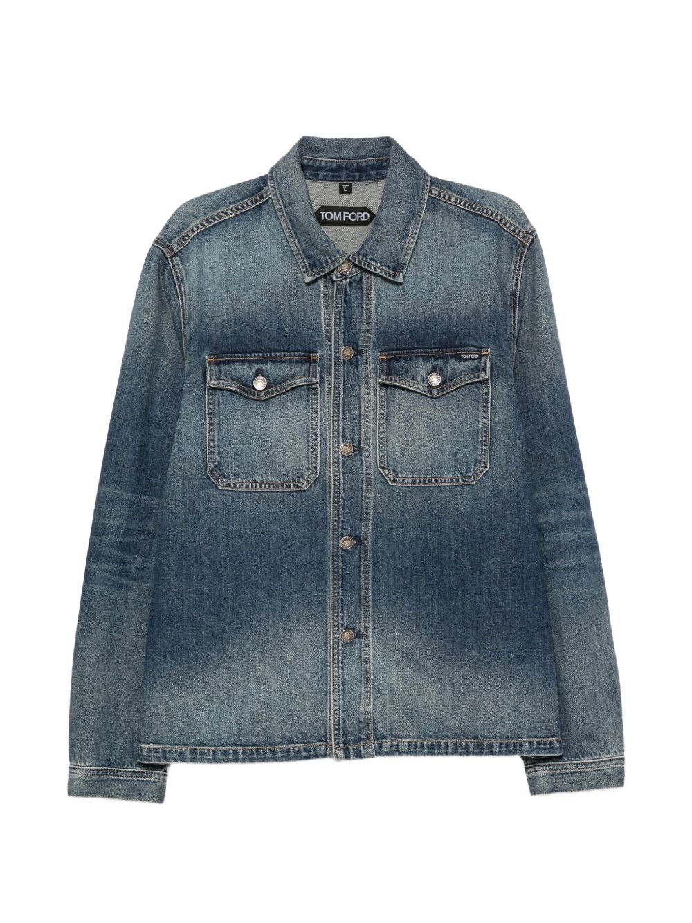 Faded denim jacket DJR002 DMC117UBN TOM FORD 